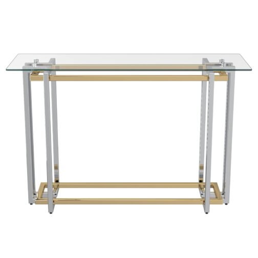 Flora Console Table in Silver and Gold - Image 2