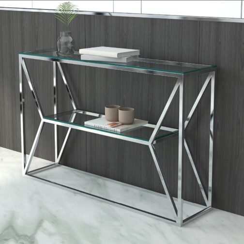 Ragor Console Table in Silver - Image 2