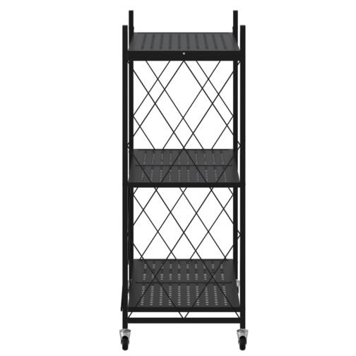 Kuby Foldable 3-Tier Shelf in Black - Image 3