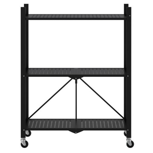 Kuby Foldable 3-Tier Shelf in Black - Image 4