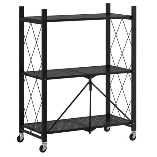 Kuby Foldable 3-Tier Shelf in Black - Image 7