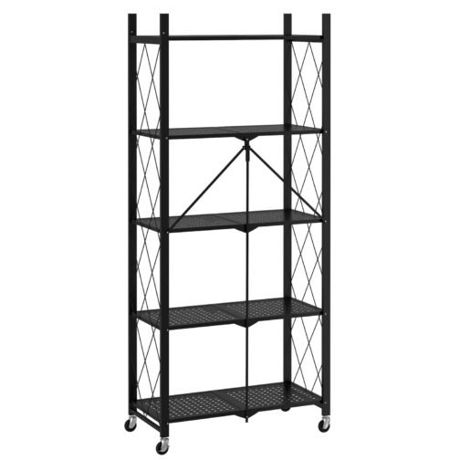 Kuby Foldable 5-Tier Shelf in Black - Image 6