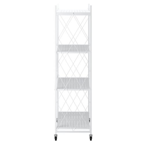 Kuby Foldable 4-Tier Shelf in White - Image 3