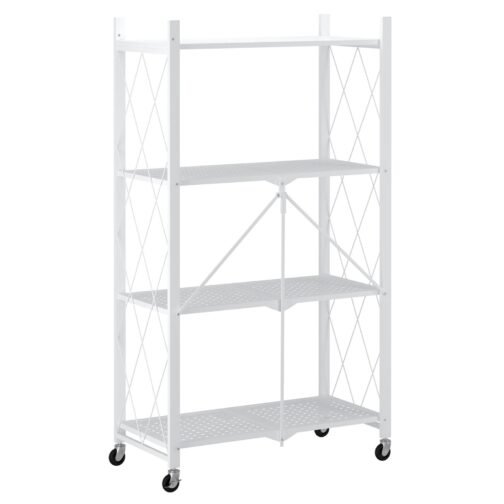 Kuby Foldable 4-Tier Shelf in White - Image 7