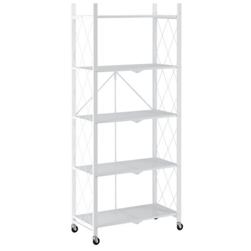 Kuby Foldable 5-Tier Shelf in White