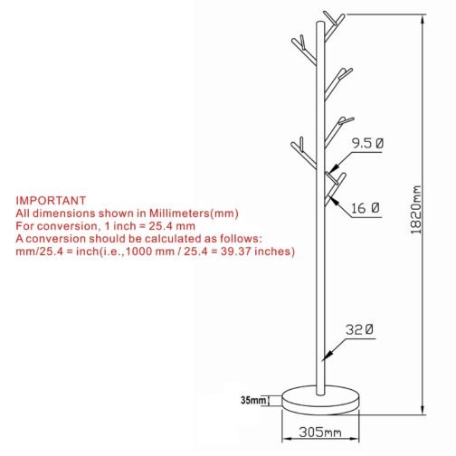 Nero Coat Rack in White - Image 2