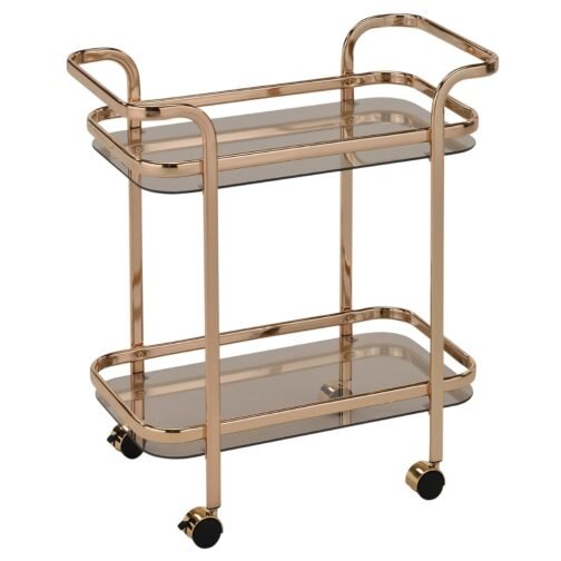 Prime 2-Tier Bar Cart in Gold