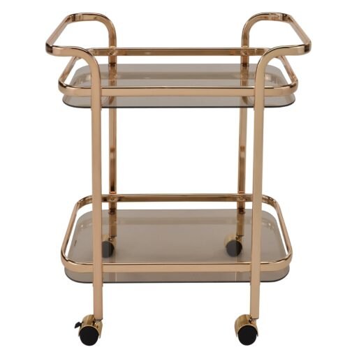 Prime 2-Tier Bar Cart in Gold - Image 2