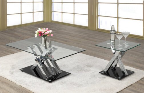 Mara Coffee Table (Silver & Black) - Image 2