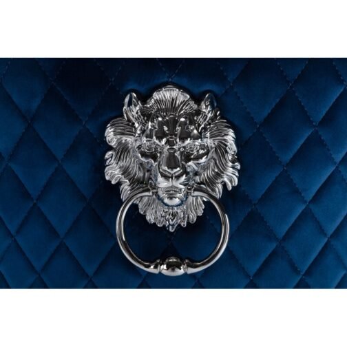 Lionhead Knocker Chair Velvet Blue - Image 5