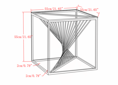 Harmony Side Table (Gold) - Image 9