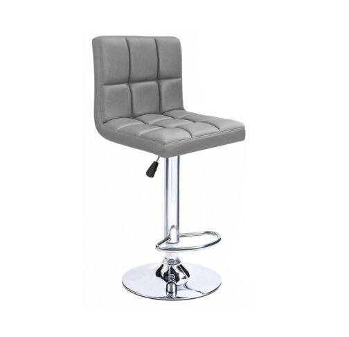 1101V Grey Bar Stool FINISH: Grey Fabric