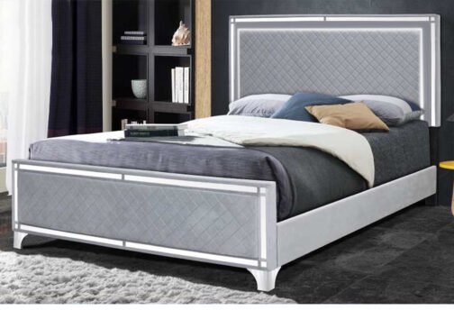 Amelia LED Velvet Bed