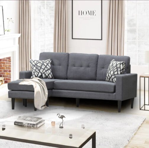 9078 Tufted Grey Sectional