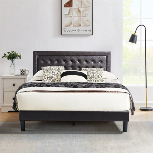 Megan Platform Bed Available In 2 Colours & Multiple Sizes - Image 2