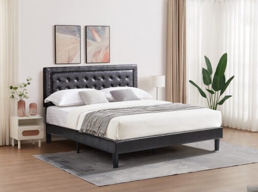 Megan Platform Bed Available In 2 Colours & Multiple Sizes