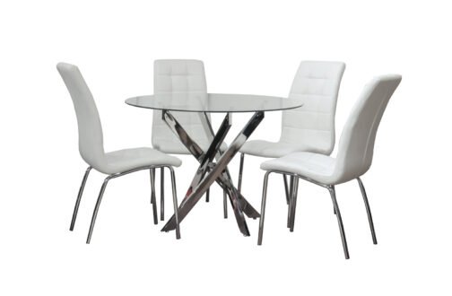 Genesis Round Dinette Set 5 Pcs (available Black & White) - Image 4