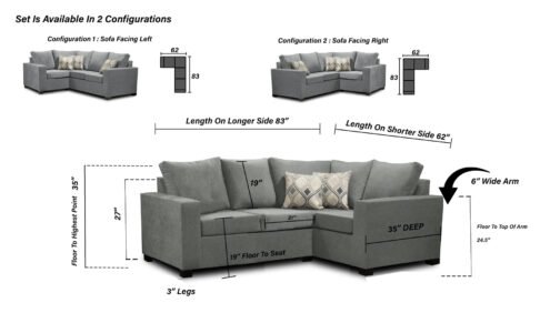 1406 Sectional 2 x 1 MADE IN CANADA - Image 4