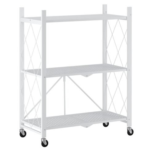 Kuby Foldable 3-Tier Shelf in White - Image 6