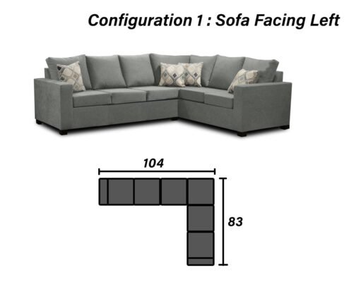 Nadia Sectional Made In Canada 3x2 - Image 25