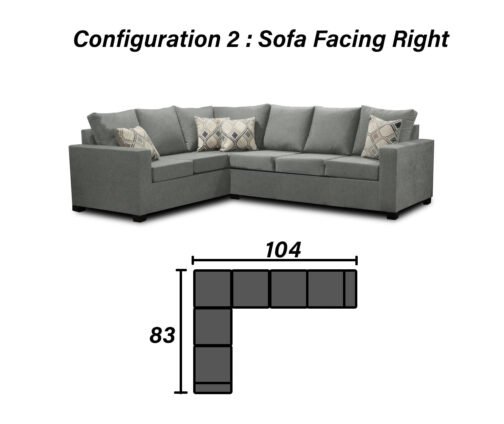 Nadia Sectional Made In Canada 3x2 - Image 24