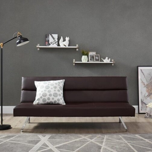 Zoe Click Clack Sofa Bed Brown