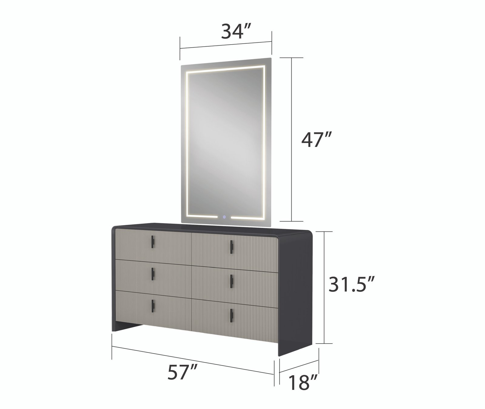 B1471-EMBER-BEDROOM SET-GRAPHITE - Image 15