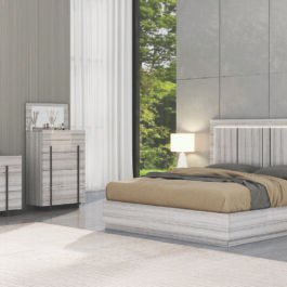 B1921-VENICE-BEDROOM SET-GREY
