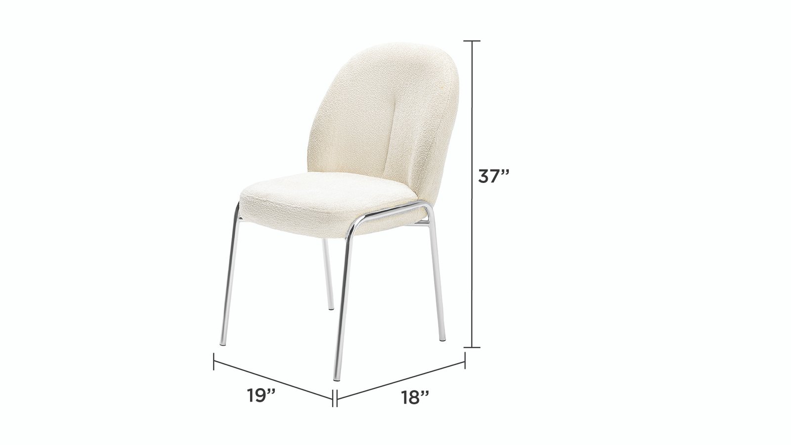 CH55-TOPAZ-CHAIR W/SS LEGS-OFF WHITE-SS - Image 2