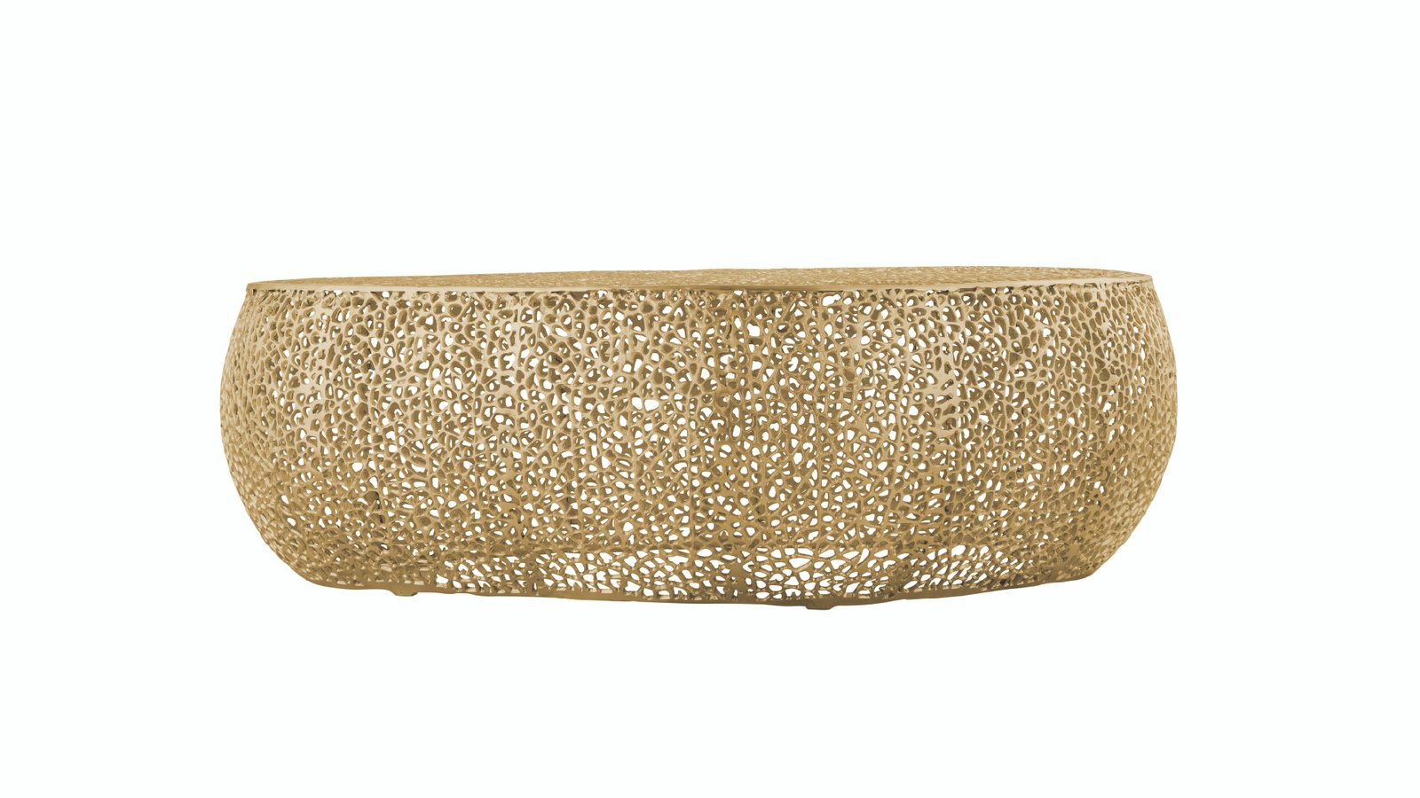 T3601-50-COFFEE TABLE OVAL-GOLD - Image 3