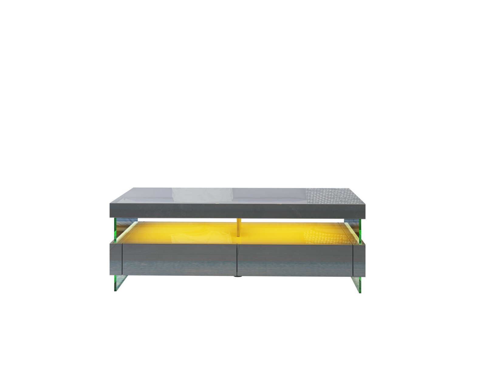 599-RIA-COFFEE TABLE WITH LED LIGHT-LIGHT GREY - Image 4