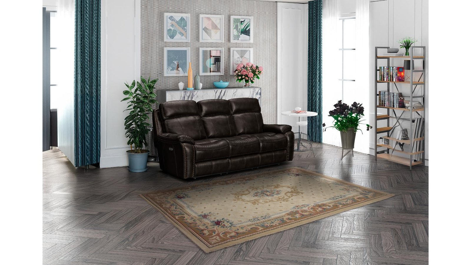 L2975-BOOMER-SOFA SET-CHOCOLATE - Image 4