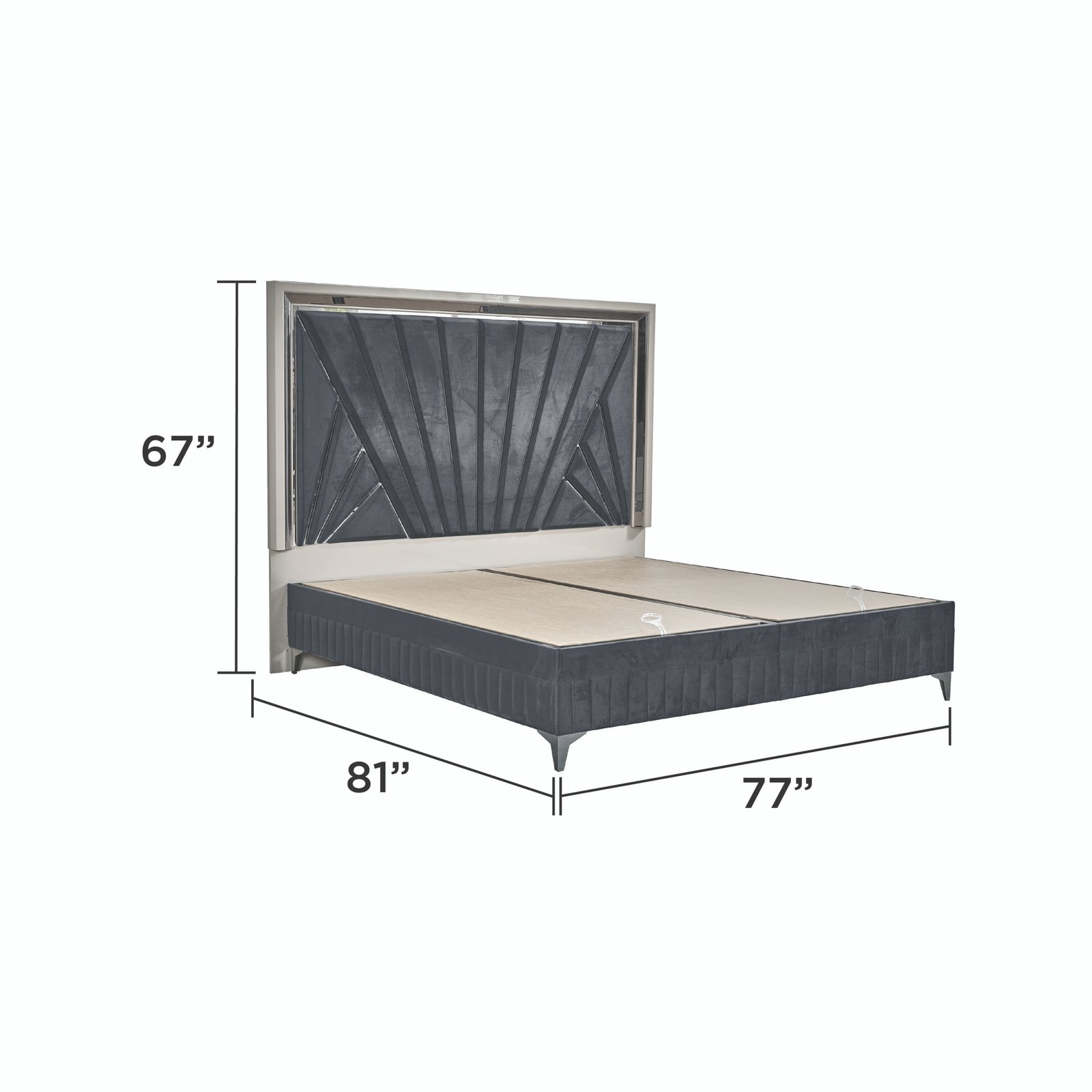 B1741-LAVITA-BEDROOM SET-GREY - Image 6