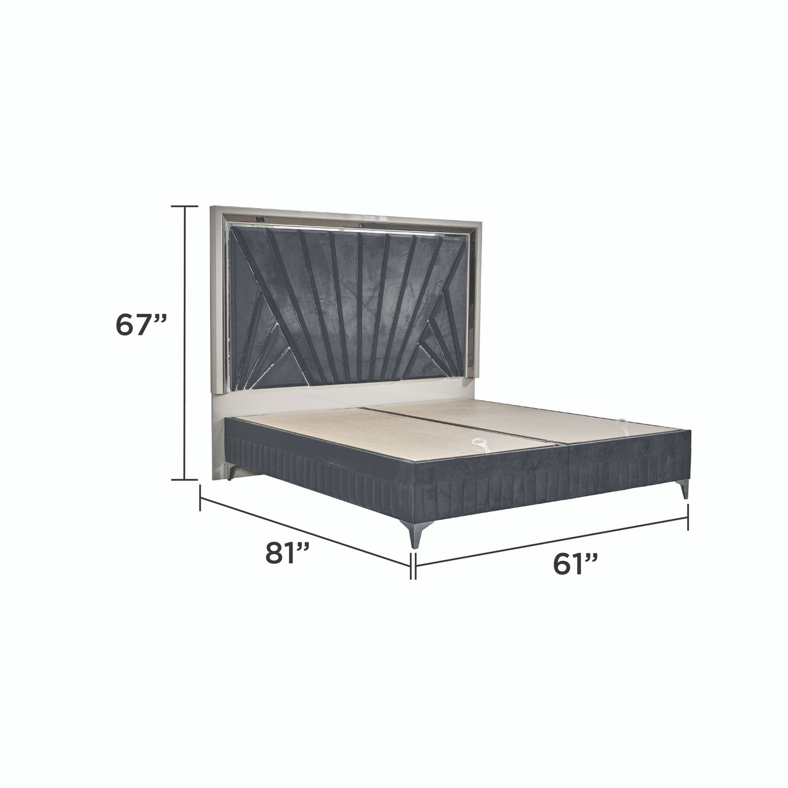 B1741-LAVITA-BEDROOM SET-GREY - Image 7