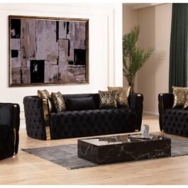 L7325-NAOMI-SOFA SET-BLACK