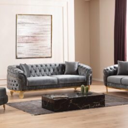L6725-VANESSA-SOFA SET-GREY