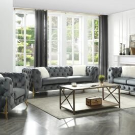 L3425-MODERNO-SOFA SET-GREY