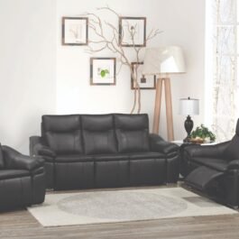 L8565-VERONA-SOFA SET-BLACK