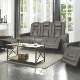 L2775-INOX-SOFA SET-GREY