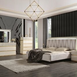 B1761-DELFANO-BEDROOM SET-CREAM