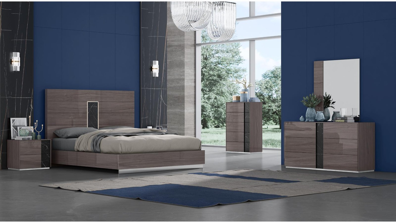 B1371-ELLIOT-BEDROOM SET-CHESTNUT