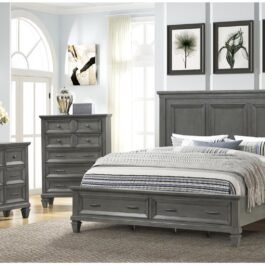 B1251-HAMILTON-BEDROOM SET-DARK GREY