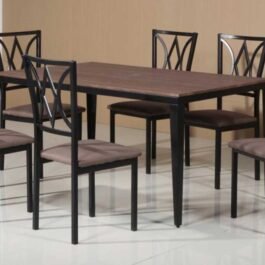 502- DINING SET-7PCS SET-BROWN