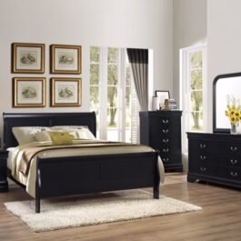 LP – BLACK – 8PCS BEDROOM SET