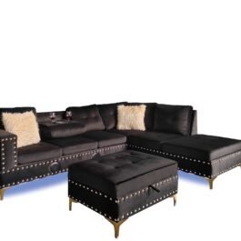 IVY PRO – BLACK – VELVET FABRIC