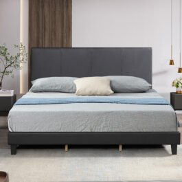 DELTA – BLACK PU-PLATFORM BED