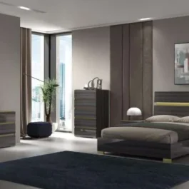 YVETTE-BEDROOM SET-IRON GREY