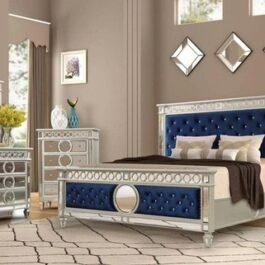 INFINITY – BLUE – 8PCS BEDROOM SET