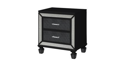 B1391-CRYSTAL-BEDROOM SET-BLACK - Image 5