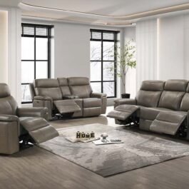 L3175-PALOMA-SOFA SET W/PR RECLINER-BROWN